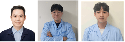 (좌측부터) 유호천 교수, 한영민 박사과정생, 송재찬 석박통합과정생