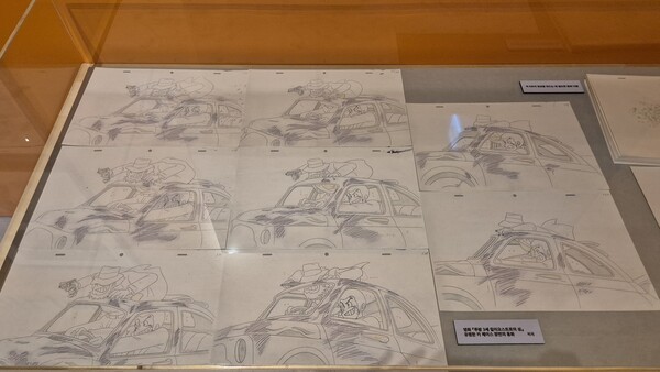 미야자키 하야오 감독이 바람 부는 장면을 연출하기 위해 그린 원고